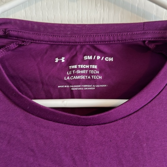 Men’s Under Armour Small “The Tech Tee” Purple T-shirt - Picture 2 of 5